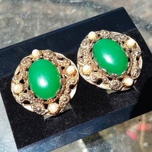 Vintage clip on earrings